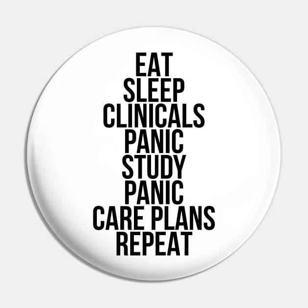 Funny Nursing Student Quote Tee Shirts Pin by RedYolk