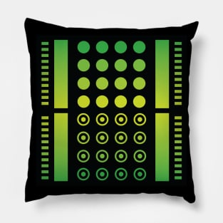 “Dimensional Screen (1)” - V.6 Green - (Geometric Art) (Dimensions) - Doc Labs Pillow