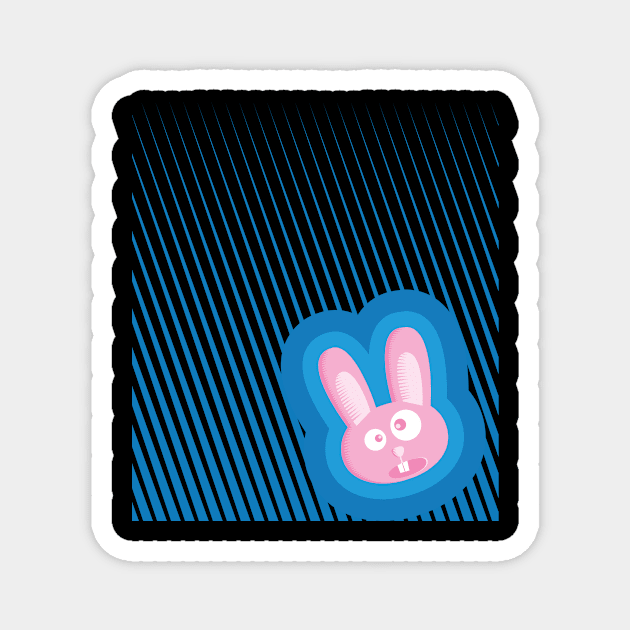 Rabid Rabbit Magnet by MonkeyMade