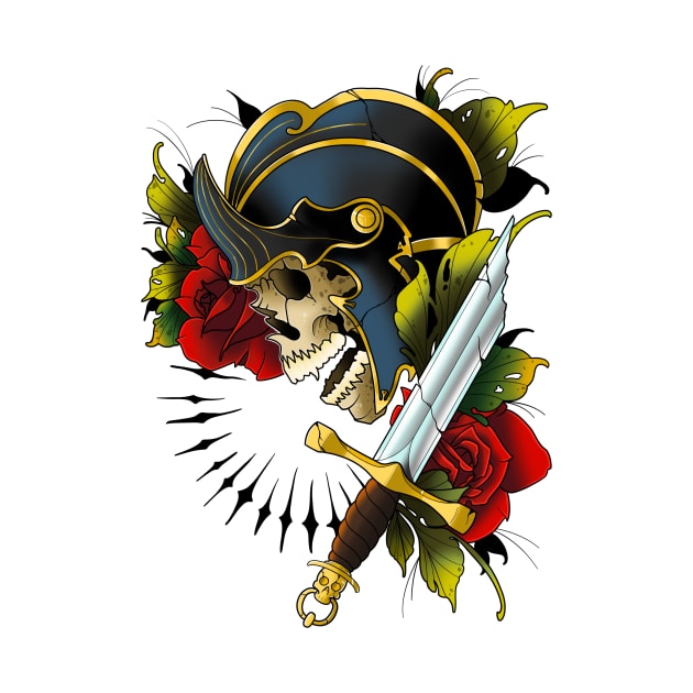 Warrior Skull and Sword by Mr_Moon