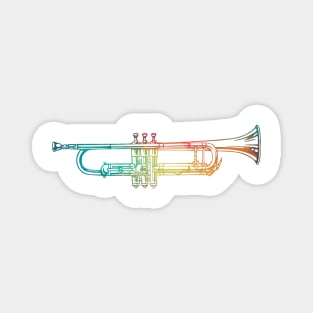 Rainbow cornet horizontal Magnet