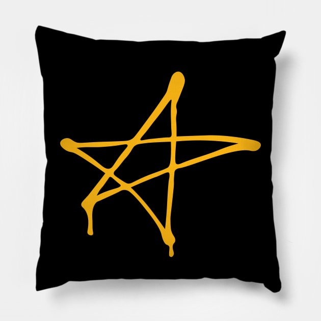 Graffiti Star Pillow by CreepyRebel