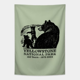 Yellowstone National Park 150 Years Bears Tapestry