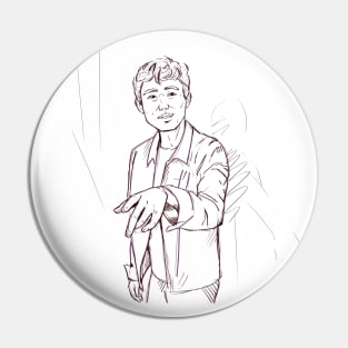 Justin Min / Ben Hargreeves Line Art Pin