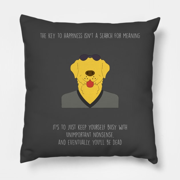 Mr. Peanutbutter Pillow by wackyposters