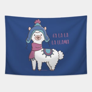 Cute and funny llama Tapestry