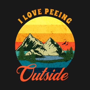 I Love Peeing Outside Vintage T-Shirt