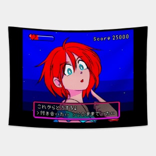 Retro arcade video game aesthetic Tapestry