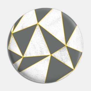 Abstract Geometric Grey Pattern Pin