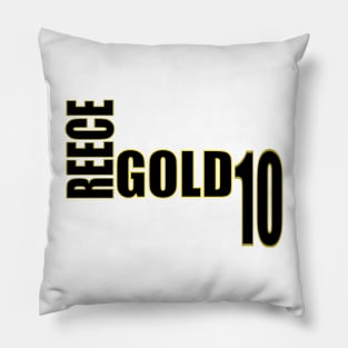 Reece Gold '23 black text Pillow