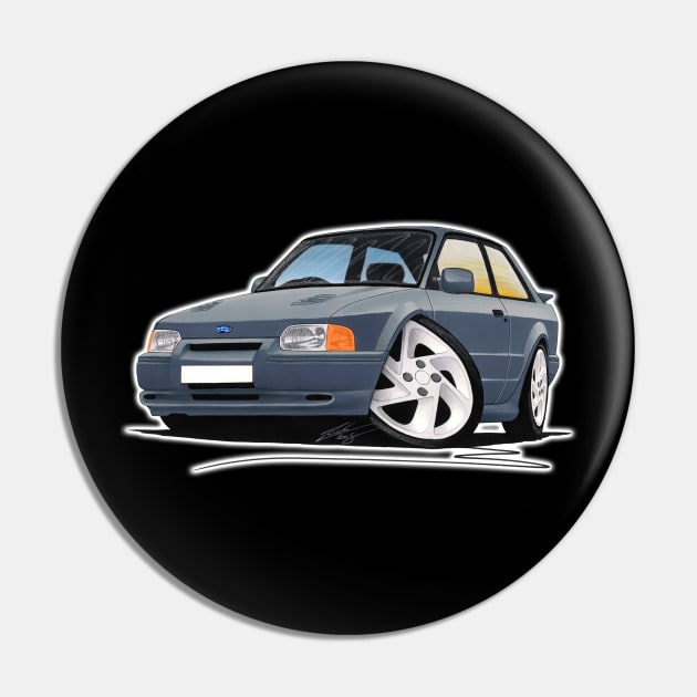 Ford Escort RS Turbo S2 Grey Pin by y30man5