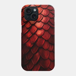 Red Dragon Skins - Dragon Scale Pattern Phone Case