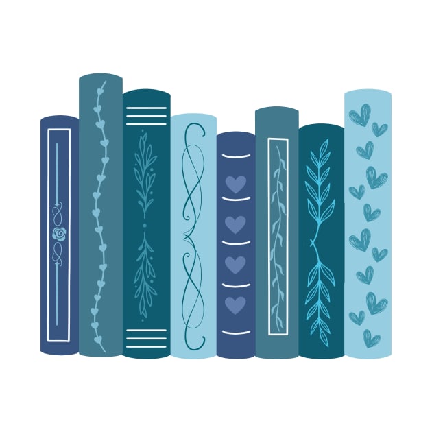 Blue Bookshelf by medimidoodles