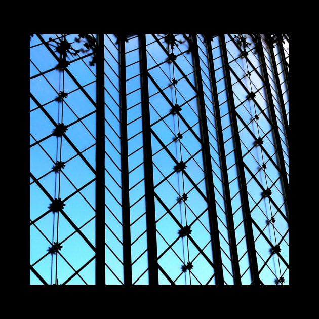 Blue sky black lattice by stevepaint