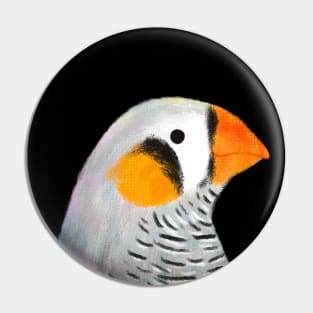 Zebra Finch Bird Pin