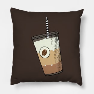 Tasty Iced Coffee Cup Pillow