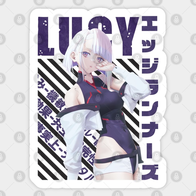 Lucy Cyberpunk Edgerunners V13 Weatherproof Anime Sticker 6