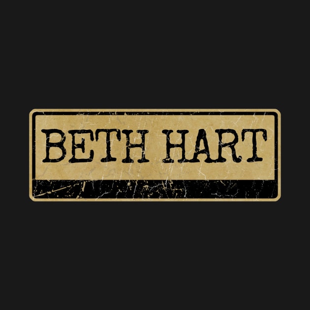 Aliska text black retro - Beth Hart by Aliska