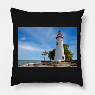 A View At Marblehead Lighthouse Pillow