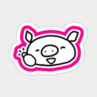 Okay Boo the kawaii pig. Magnet