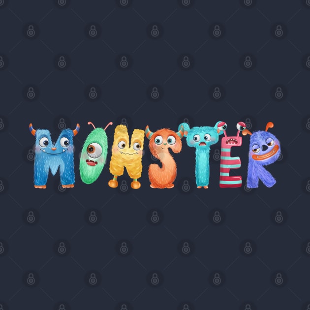 Monster characters by Mako Design 