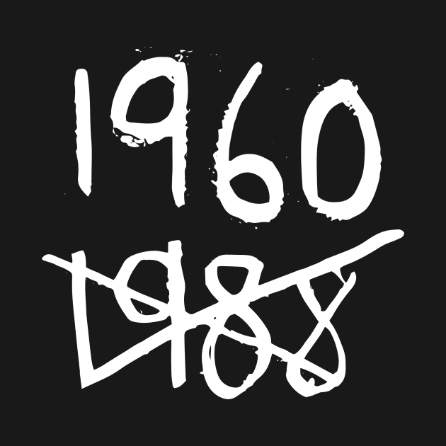 1960 - 1988 Doodle White by Mijumi Doodles