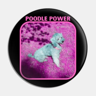 Poodle Power Pin