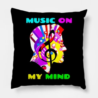 Music On My Mind Pillow