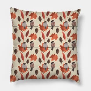 autumn birds Pillow