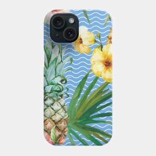 Tropical floral pattern Phone Case