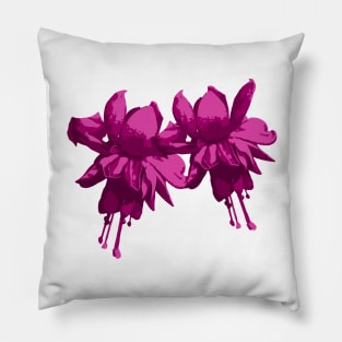 purple fuchsia Pillow