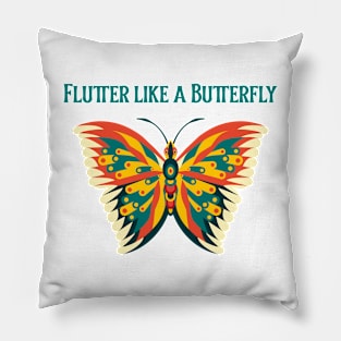 Flutter like a Butterfly Pillow