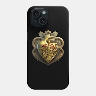 Golden Royal Heart Phone Case