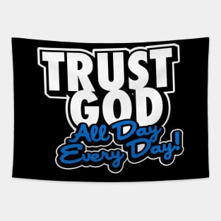 Trust God-Blue Tapestry