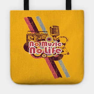 NO MUSIC NO LIFE T SHIRT Tote