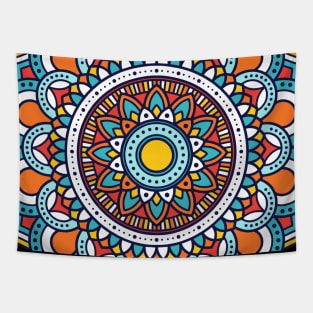 mandala-design, mandala-art, geometric, abstract, mandala and spirituality, colorful, rainbow, mandala pattern, mandala flower patterns, Flower Mandala ,Spirituality Tapestry