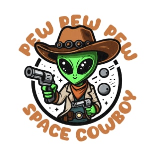 Space Cowboy Funny Alien T-Shirt