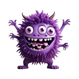 Violet funny monster T-Shirt