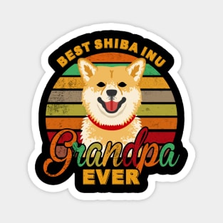 Best Shiba Inu Grandpa Ever Magnet