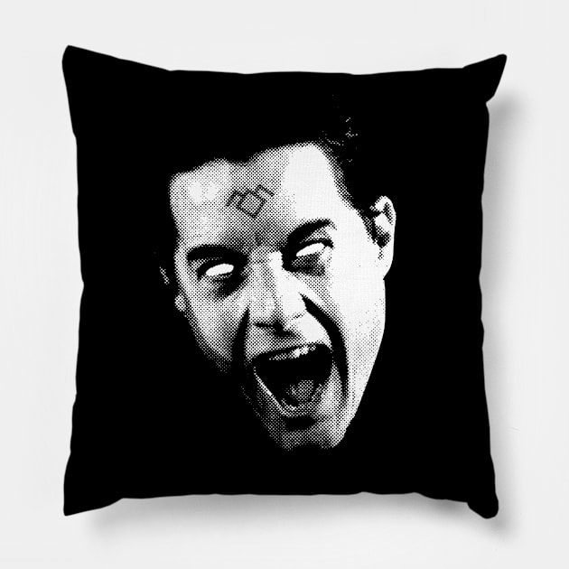 Evil Cooper Pillow by Skinny Bob