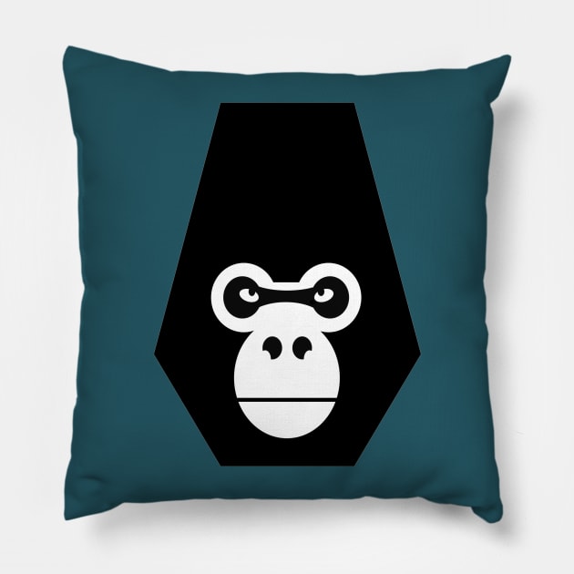 Planet of the Primates Gorilla Pillow by chriswig