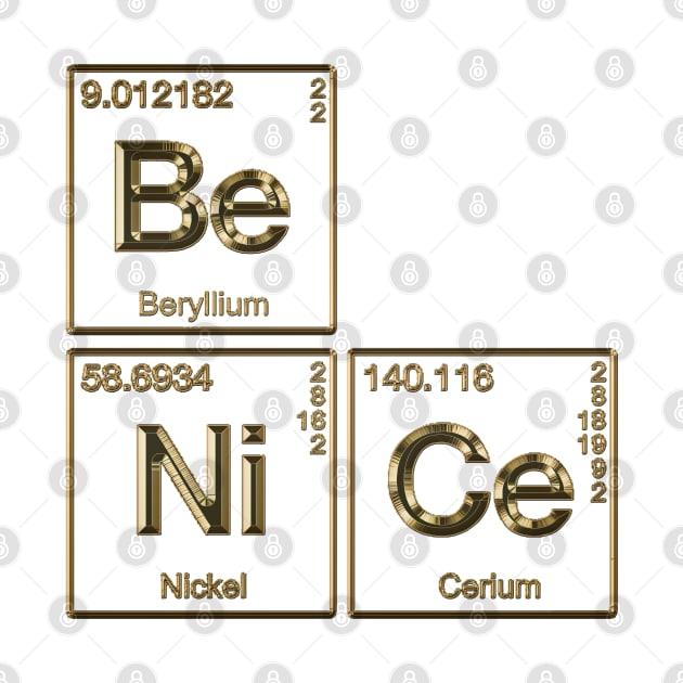 Element Of Being Nice Periodic Table by Lani A Art