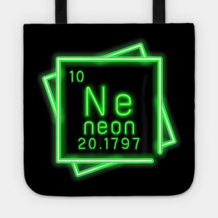 Neon Element Chemistry Periodic Table Science Nerd Kids Boys Tote