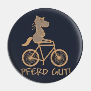 Good horse rides a bicycle (b) Pin