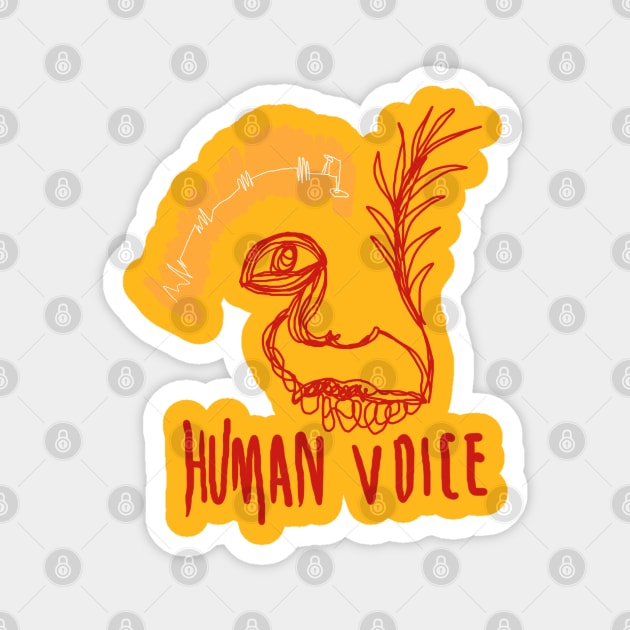 human voice Magnet by grimmfrost