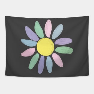 Pastel Colored Sunflower Tapestry