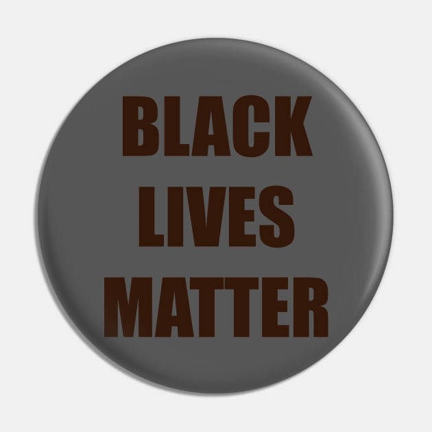 Black Lives Matter (SOLID) Pin by the323shop