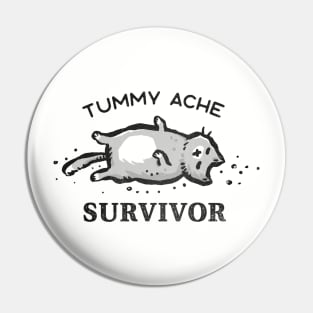 Tummy Ache Survivor Pin