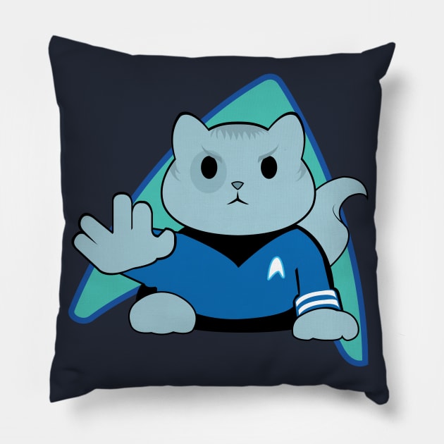 cat trek Pillow by Brash Ideas