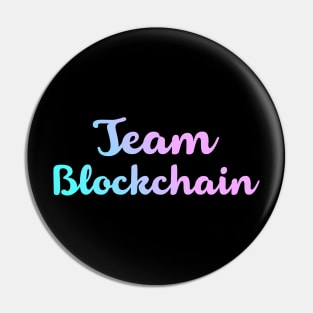 Team Blockchain - Pastel Gradient Bitcoin Ethereum Crypto Shirt T-Shirt Pin